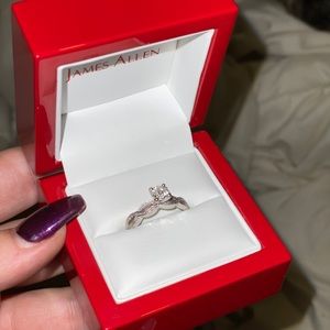 Size 9 diamond engagement ring
